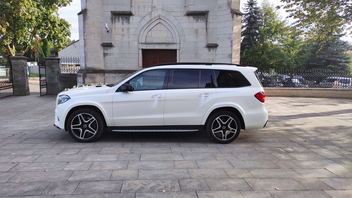 Auto do ślubu samochód do ślubu Biały Mercedes