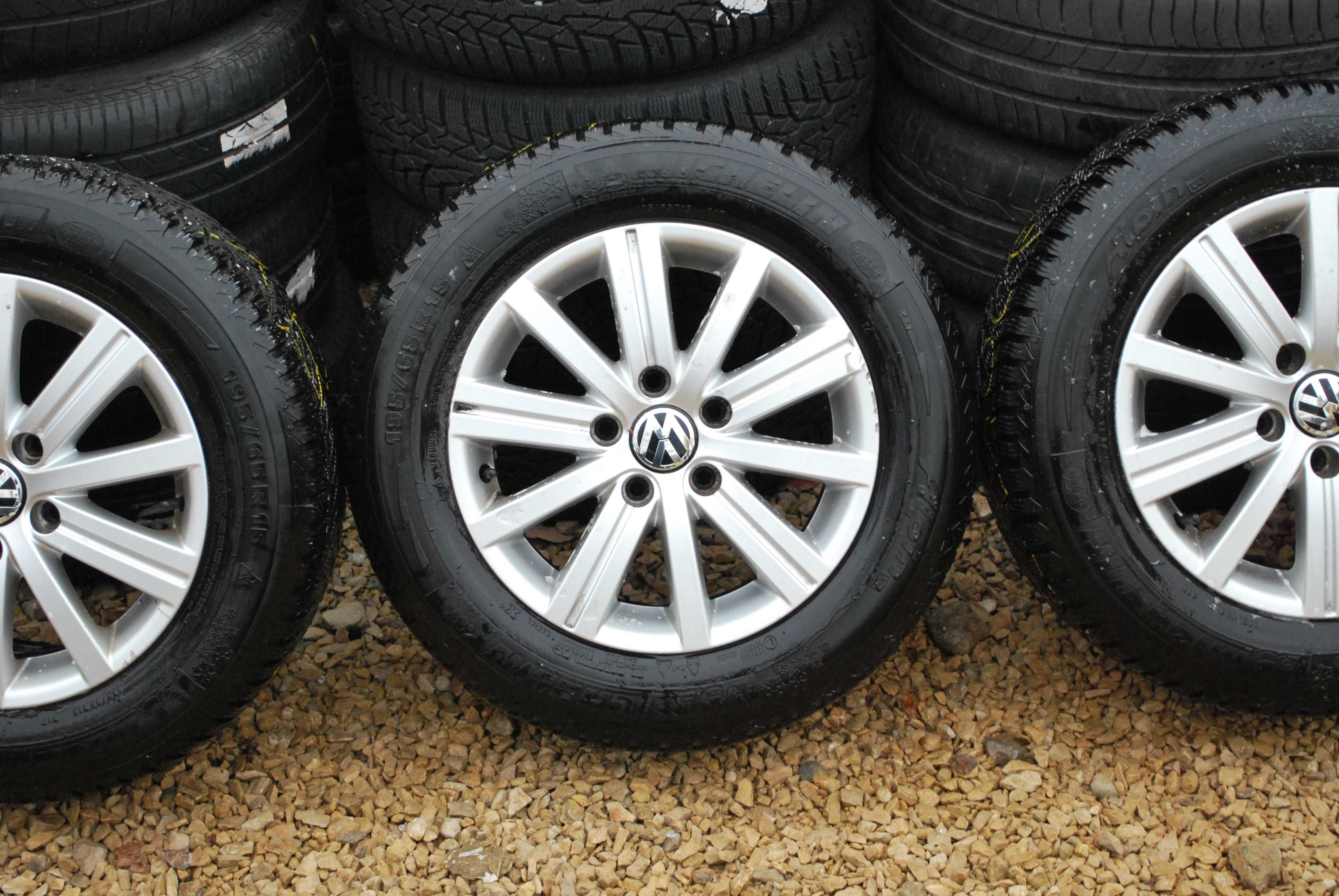 Koła 195/65 R15 5x112 ALufelgi + opony zimowe VW Golf Bora Golf Plus
