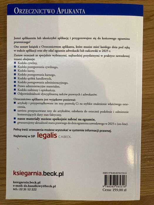 Orzecznictwo aplikanta - kpk, kk, wydanie 7