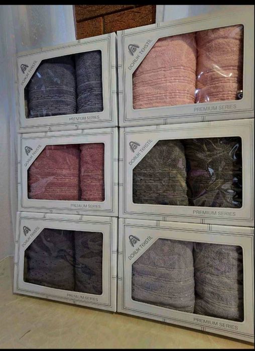 Набори рушників турецькі. Баня та обличчя. 100% бавовна. Doruk.