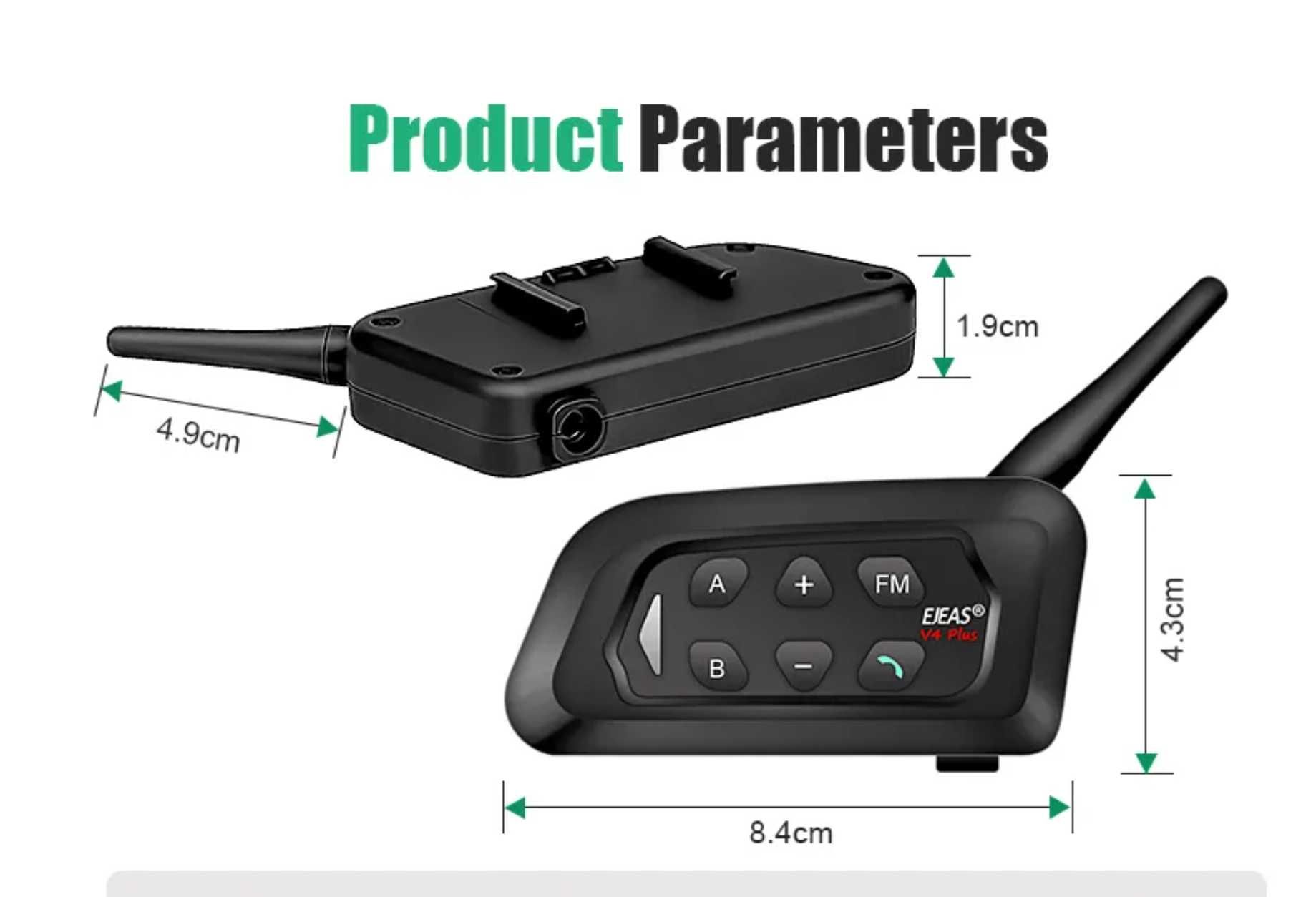 EJEAS-V4C PLUS Árbitro Futebol  Intercom Headse