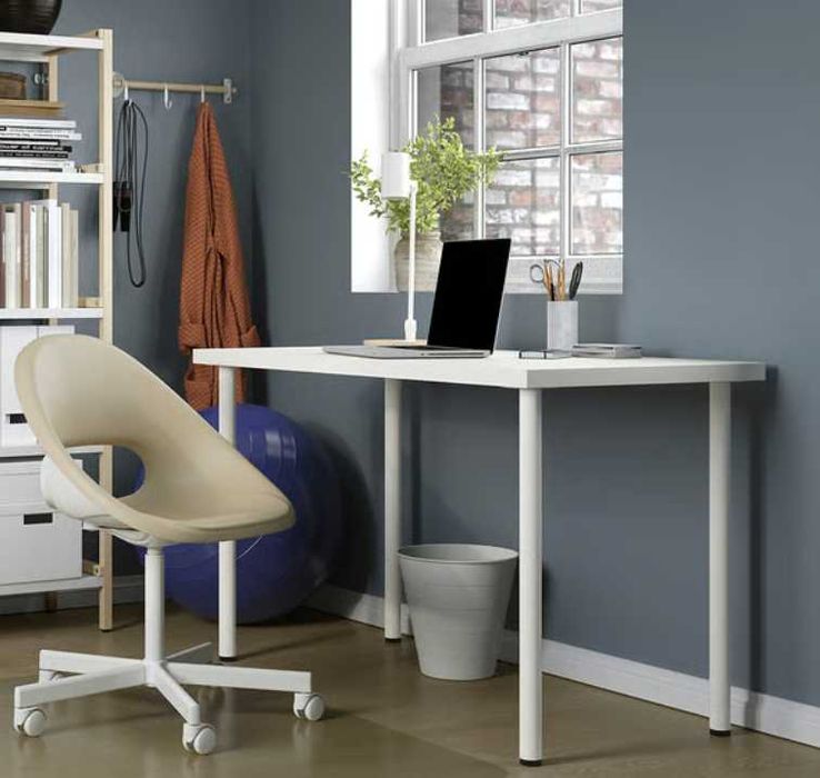 Secretária IKEA branca simples Lagkapten/ Adils