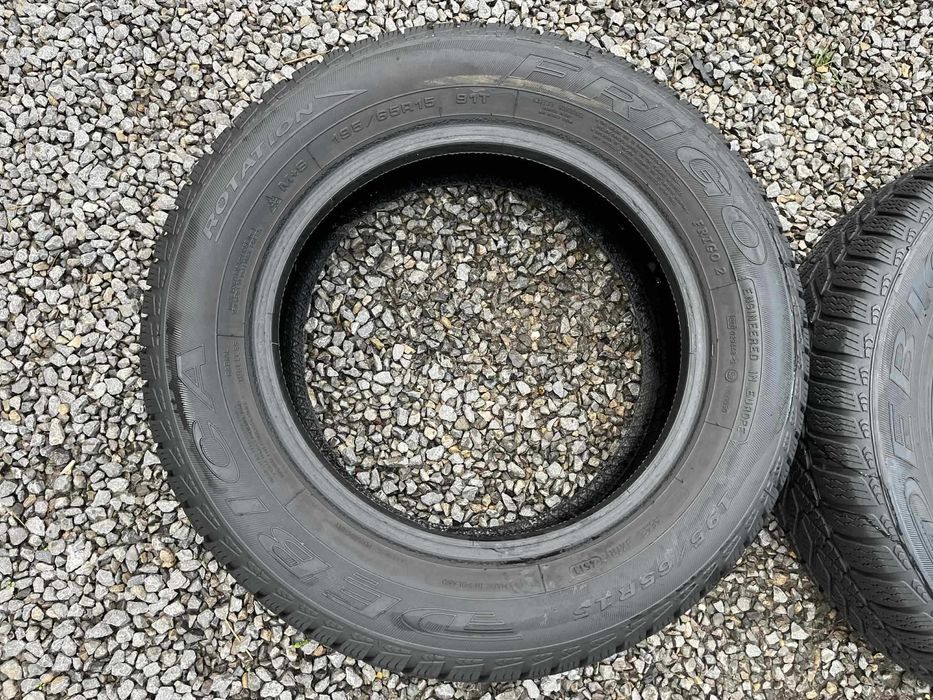 Opony 195/65R15 Dębica Frigo 2 Zima 2sztuki 6,50mm bieżnika