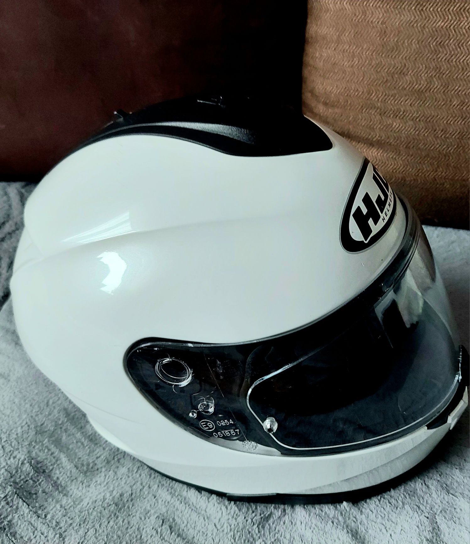 KASK Biały na motor HJC - 20 M