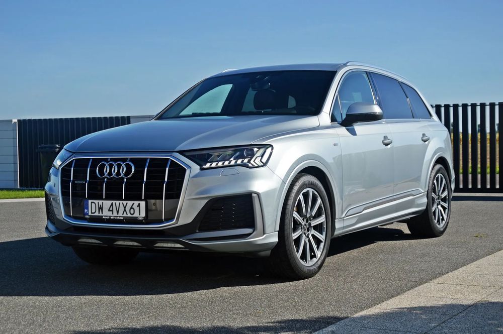 Audi Q7 GWARANCJA S-Line 7os. CarPlay Kamera HAK FV23% Salon PL