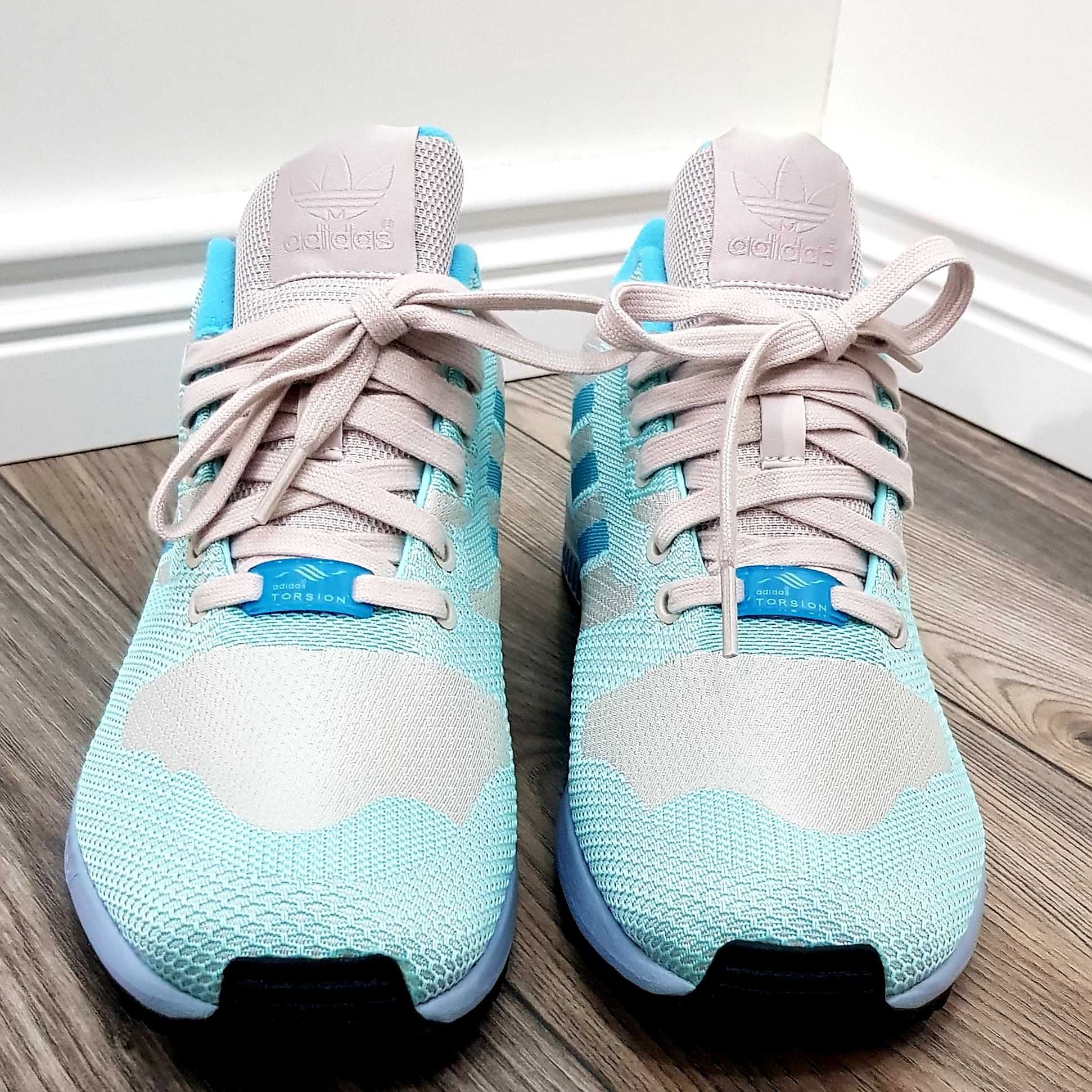 Adidas ORIGINALS ZX FLUX WEAVE B24262 Clear Aqua roz. 44 , 46 mint