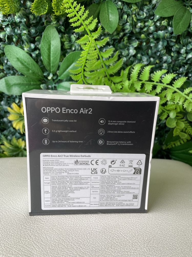 Auriculares Oppo Enco Air2 - Branco/Novo