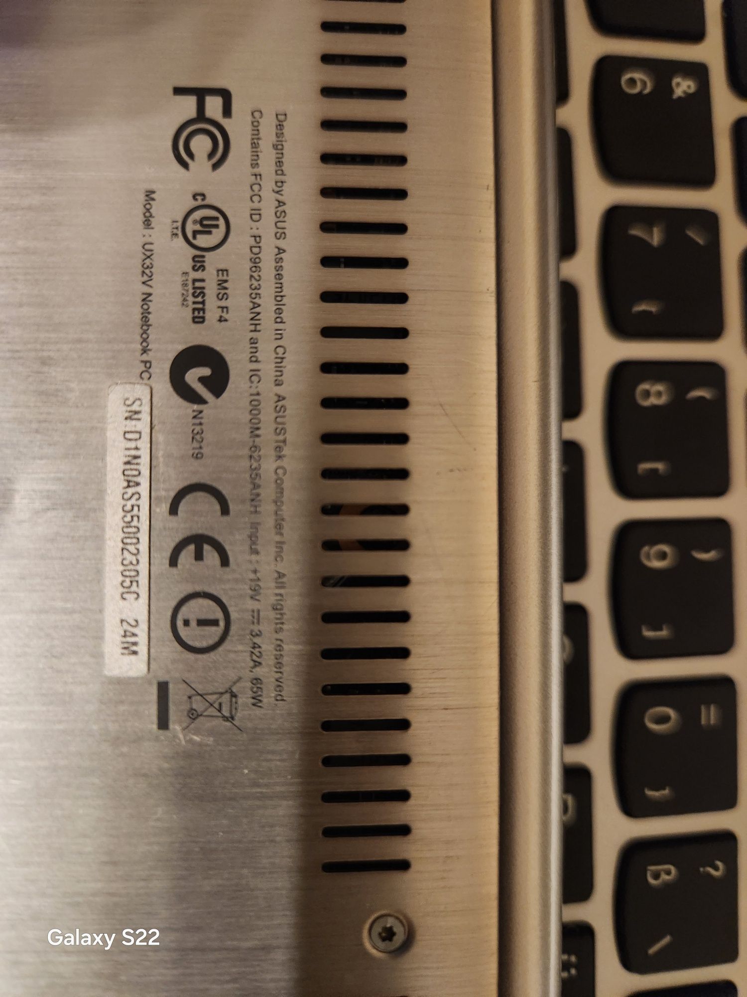 Ноутбук  asys  ux430u