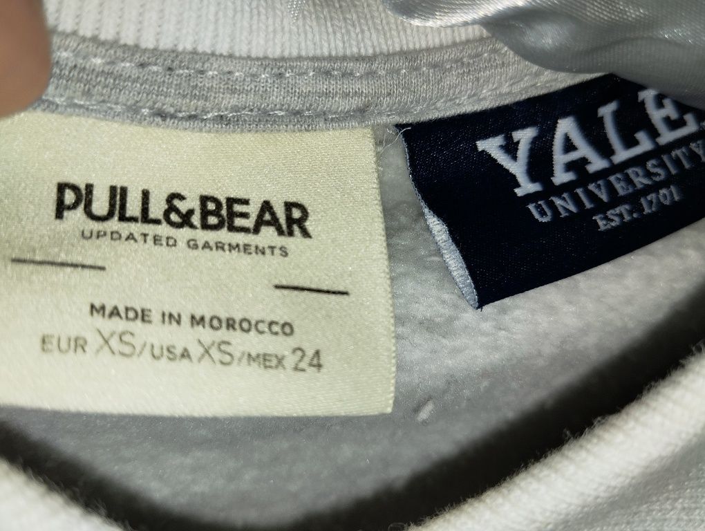 Bluza z kołnierzykiem YALE university Pull Bear S M L