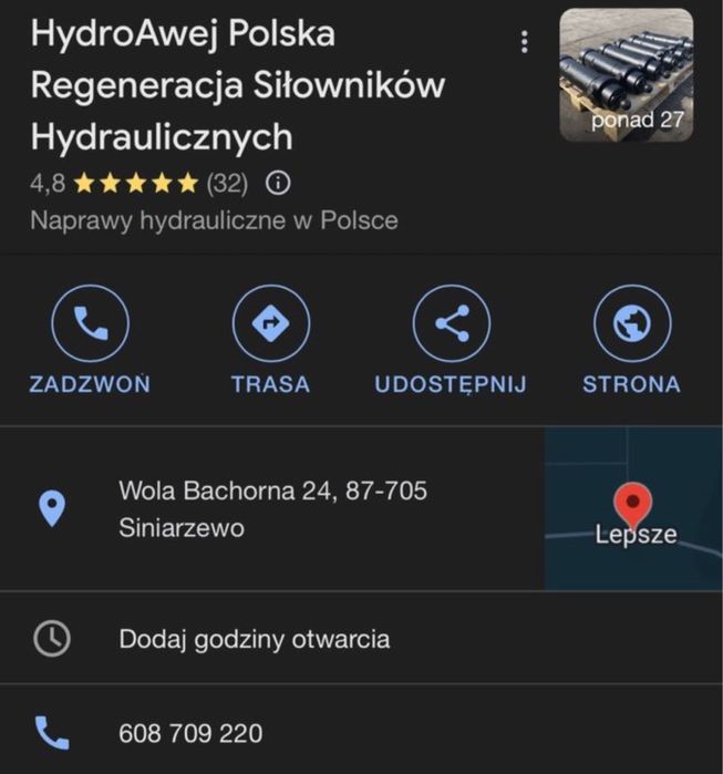 Siłownik do przyczepy D-35 Po regeneracji | Sprzedaż | Regeneracja |
