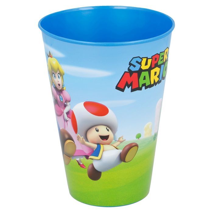 Duży Kubek Plastikowy 430 Ml Super Mario Dziecięcy