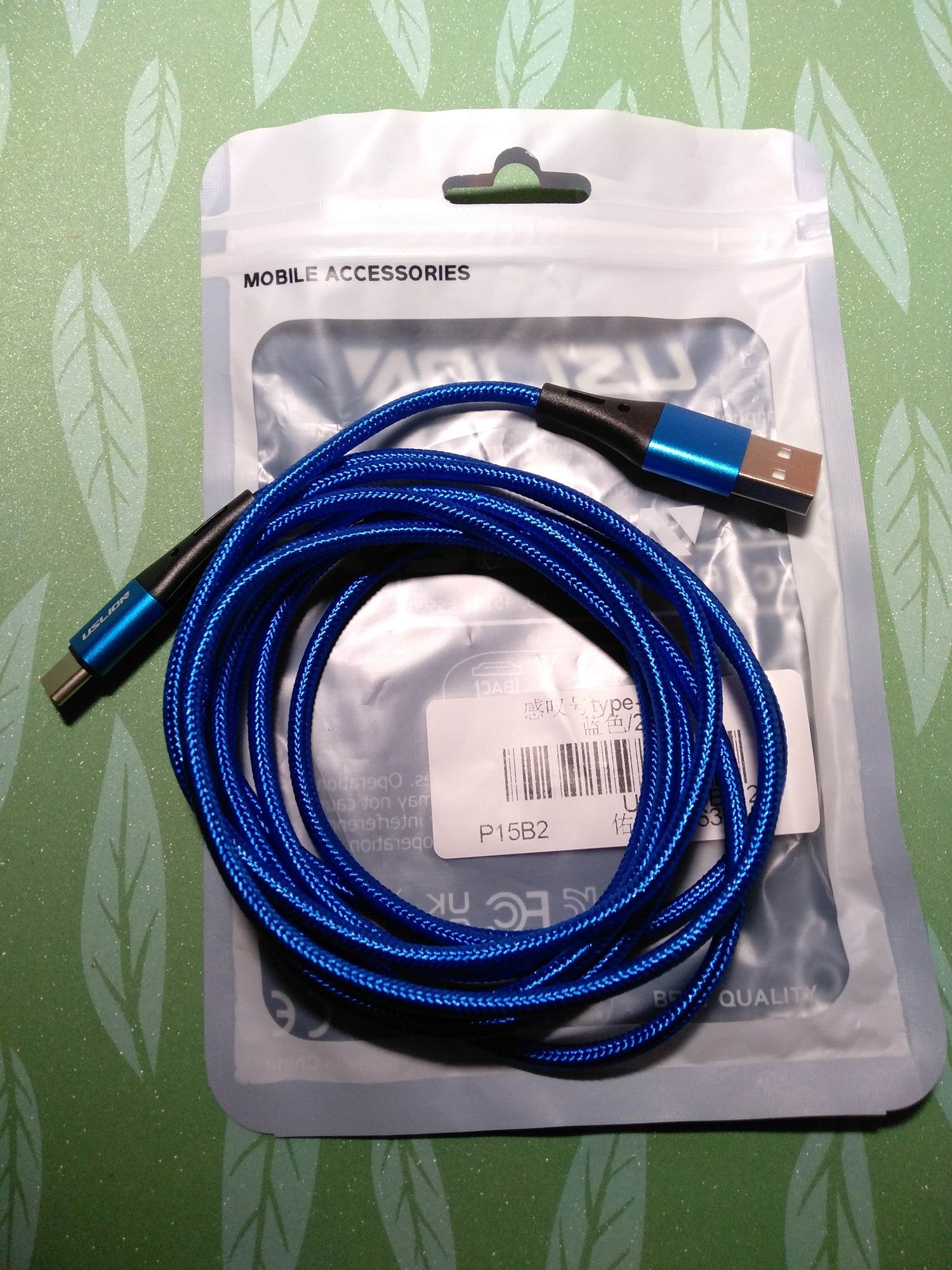 USB кабель Type C длинной 2 метра USLION