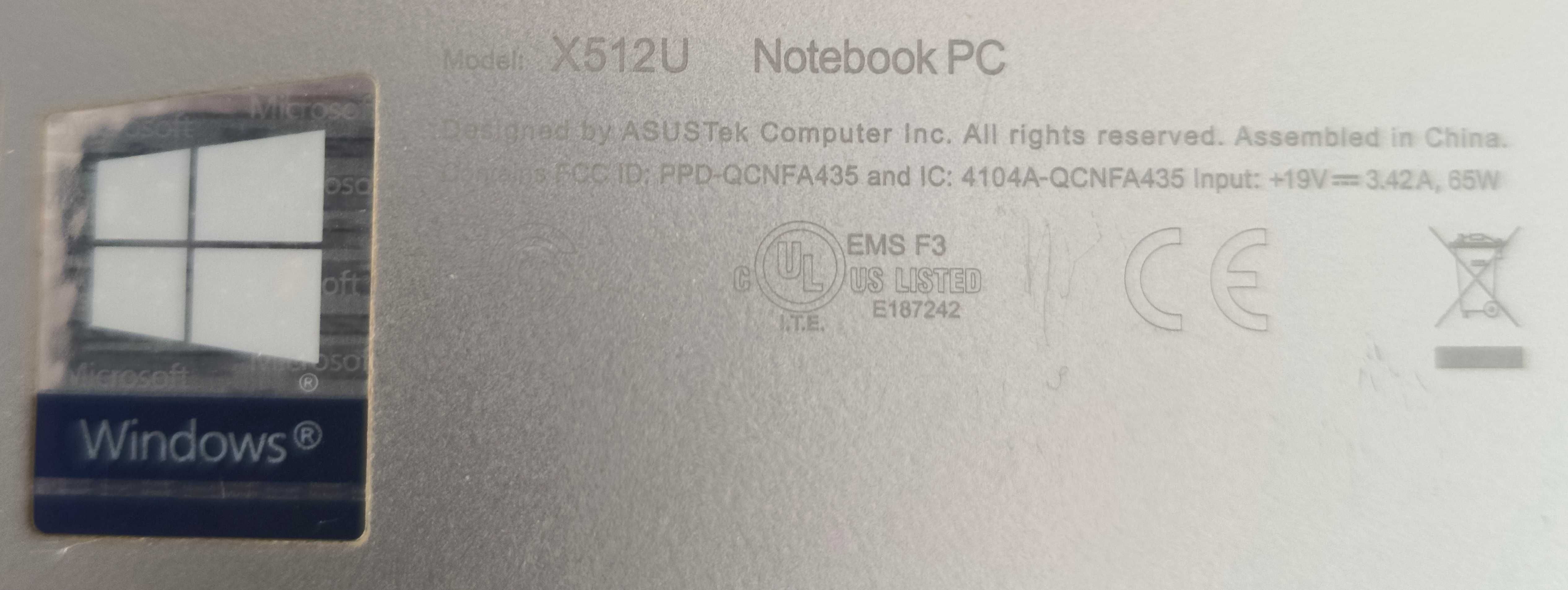 Portátil ASUS VivoBook 15 X512U  + Carregador Original [USADO]
