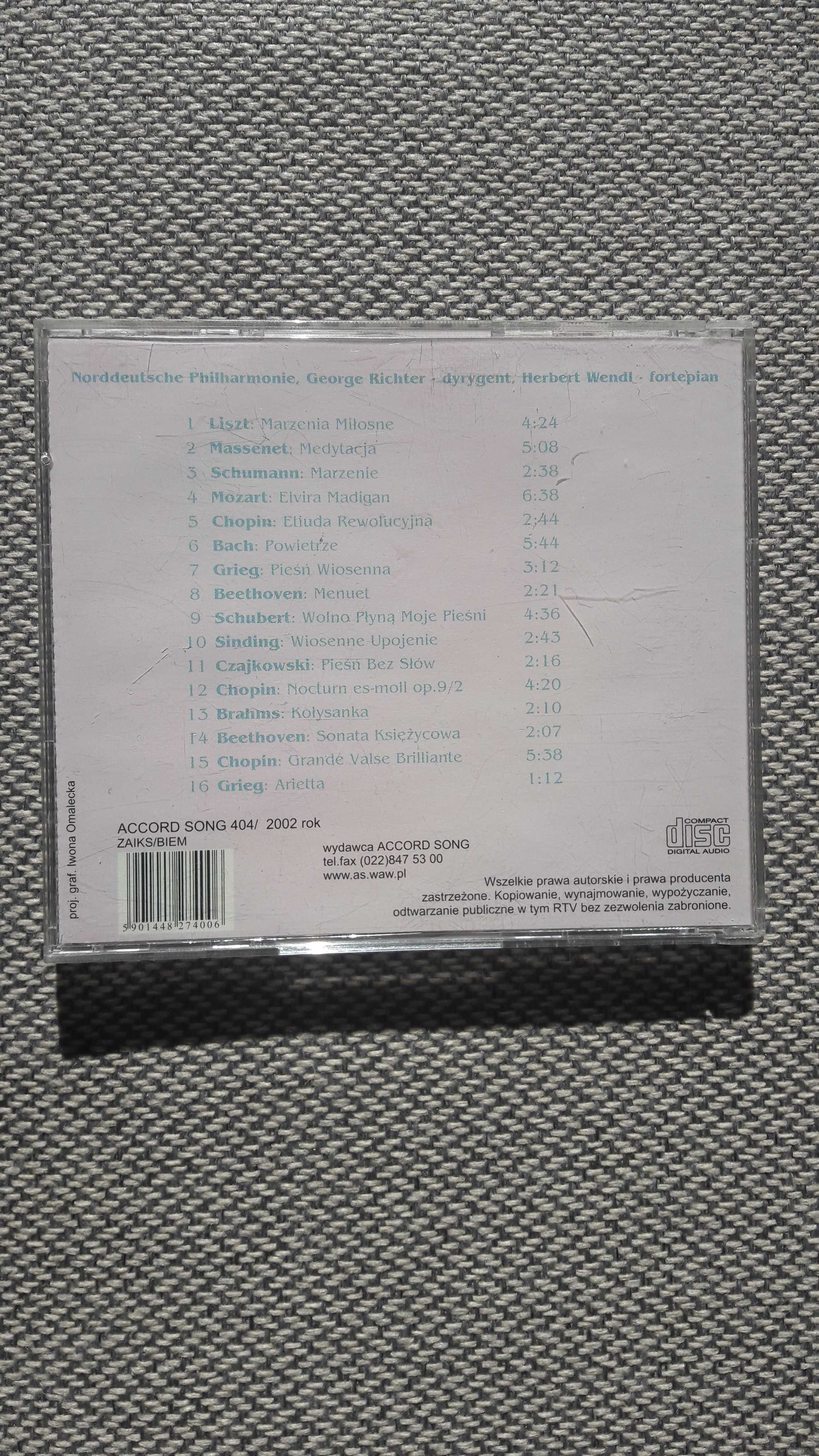 Płyta muzyczna CD-Marzenia Miłosne-Perłowa Klasyka,Brahms,Schuman,Bach