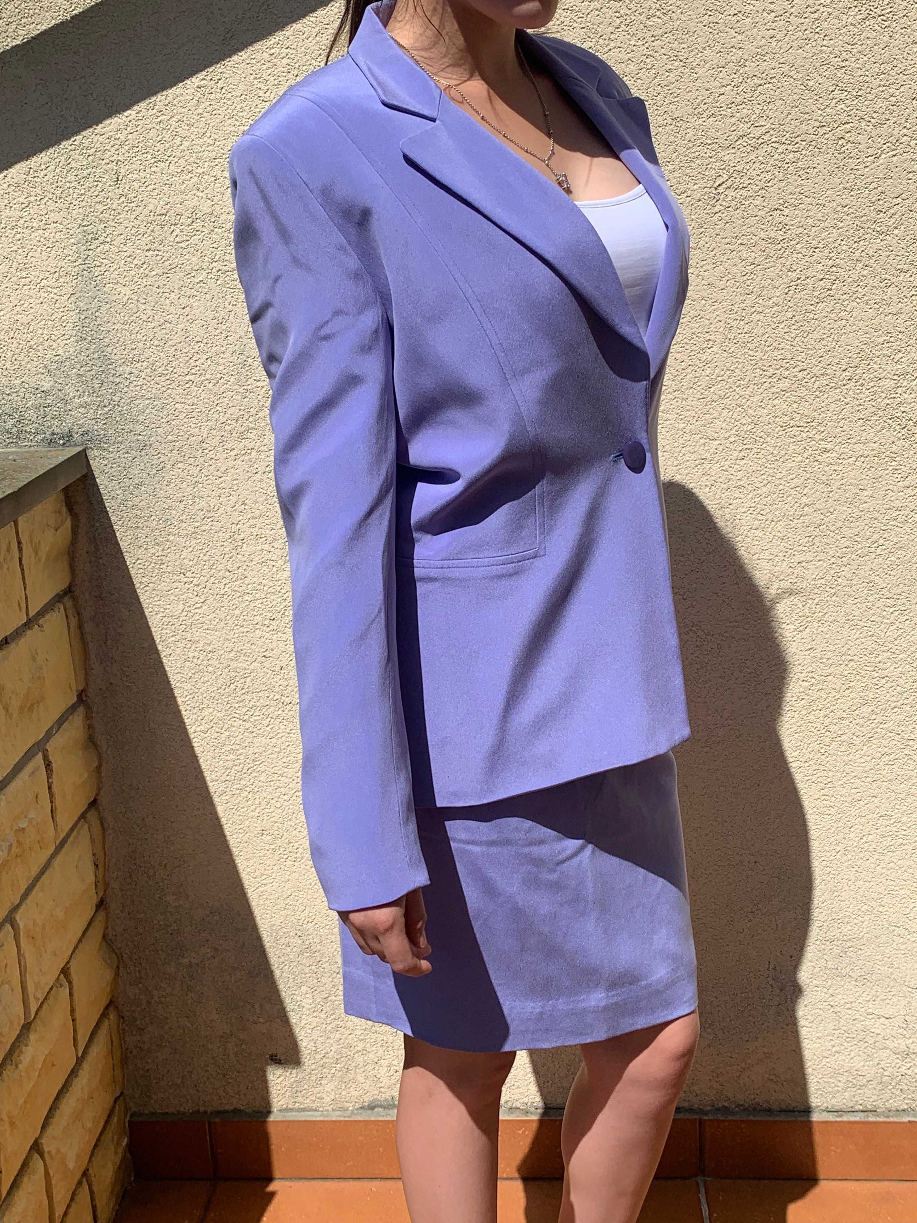 Fioletowa garsonka, 100 % jedwab, Jones New York Dress
