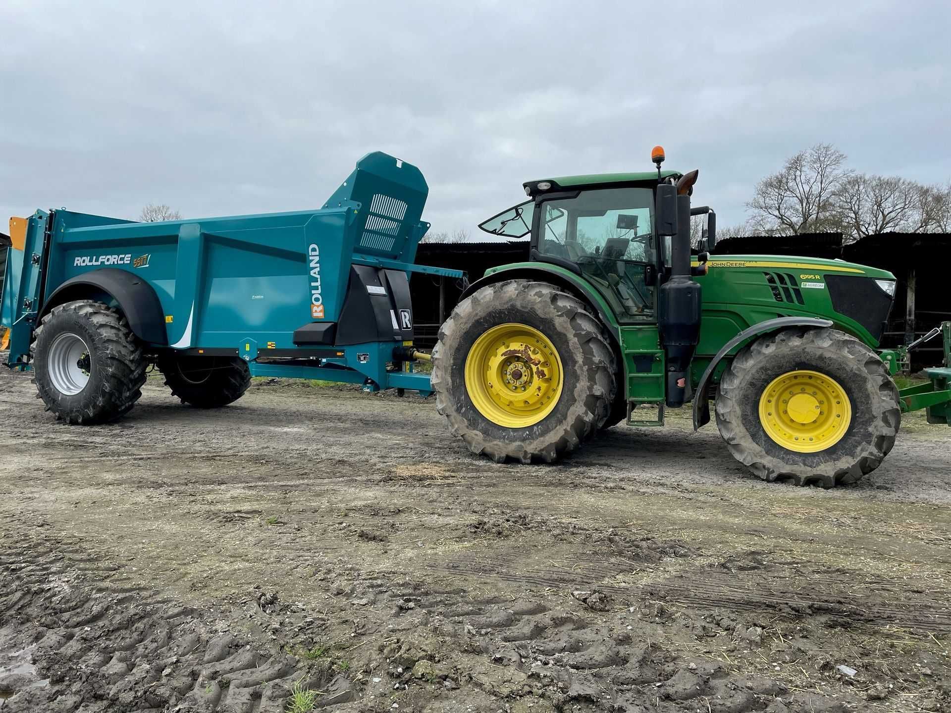 Rozrzutnik obornika ROLLAND FOLLFORCE 6620 wałki pionowe 18 ton