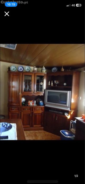 Aparador tv madeira mogno