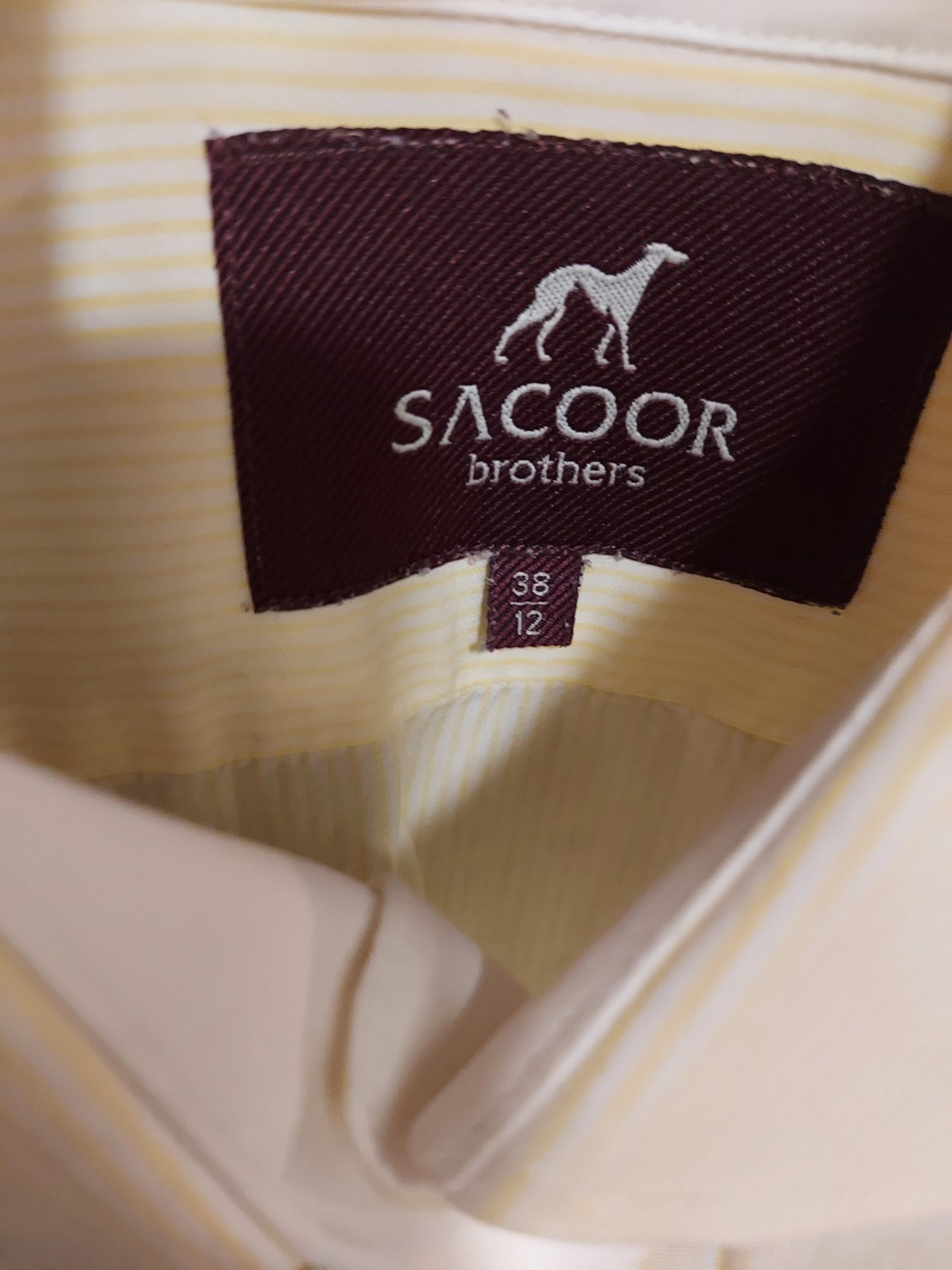 Camisa feminina Sacoor Amarela e Branca  tamanho 38,  excelente
