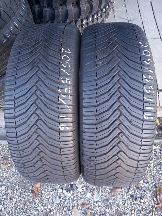 2x Opony Używane Całoroczne 205/55R16 Michelin