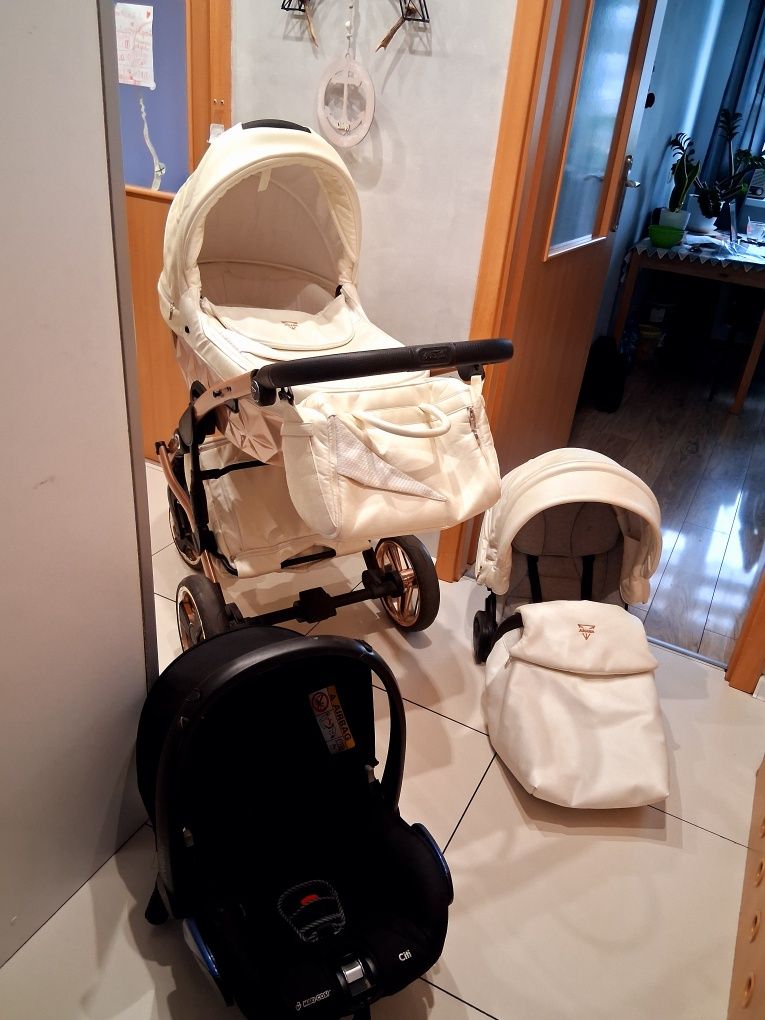 Wózek Junama Diamond  Premium 3w 1  sliczny