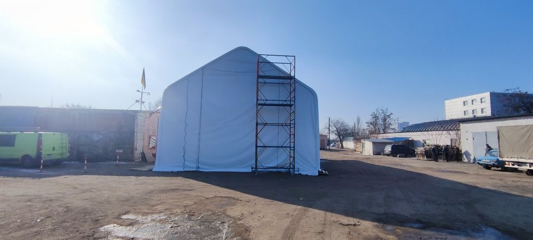 Ангар легкозбірний з ПВХ 16,6*9,4*7 (д*ш*в) метрів