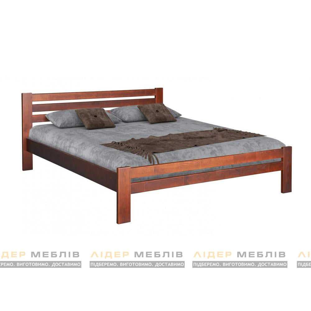 В наявності односпальне деревяне ліжко з ламелями