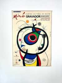 Cartaz da exposição Juan Miró Gravador Centro Cultural de Belém 1996