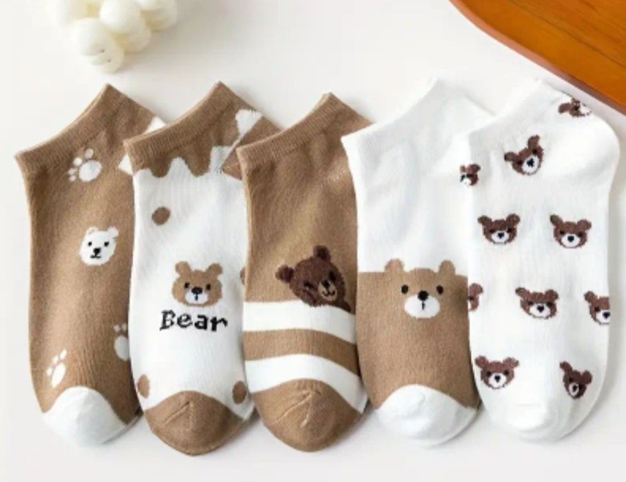 Zestaw 5 par damskich skarpetek"stopek".