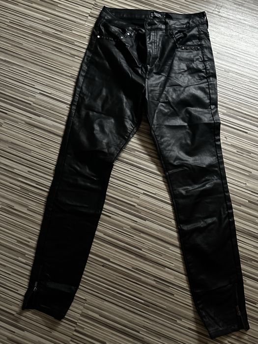 Czarne spodnie damskie ,ekoskorka ,Medicine ,M