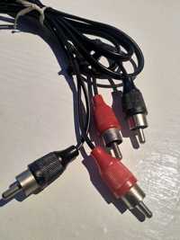 Adapter kabel s-video chinch RCA 7-pin, mały jack
