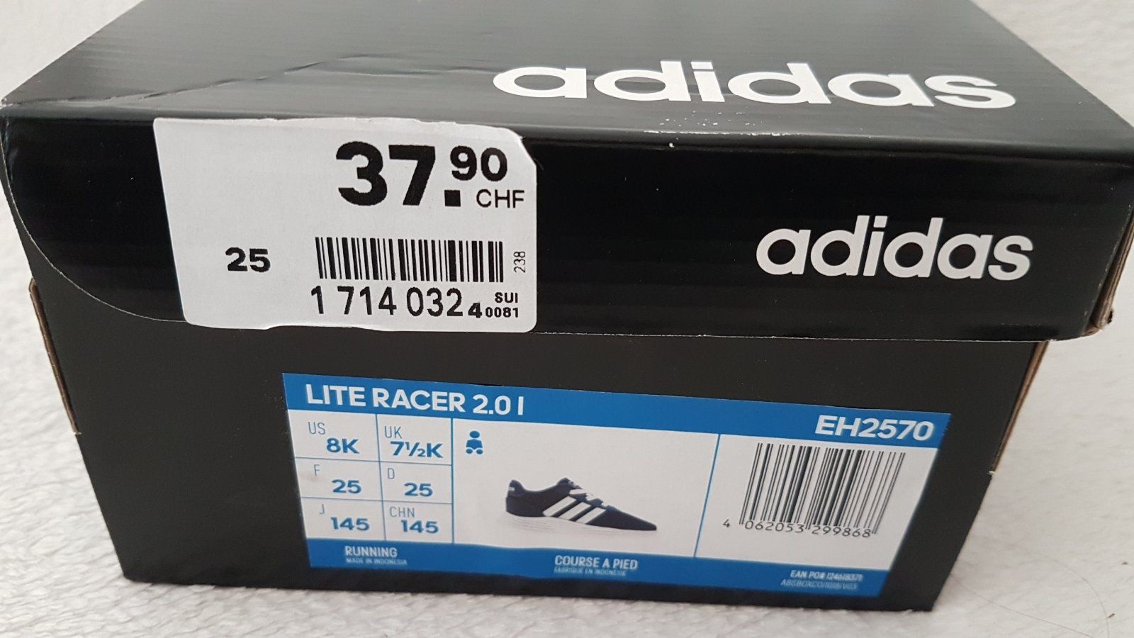 Легкие и мягкие кроссовки Adidas Lite Racer 25р,оригинал.