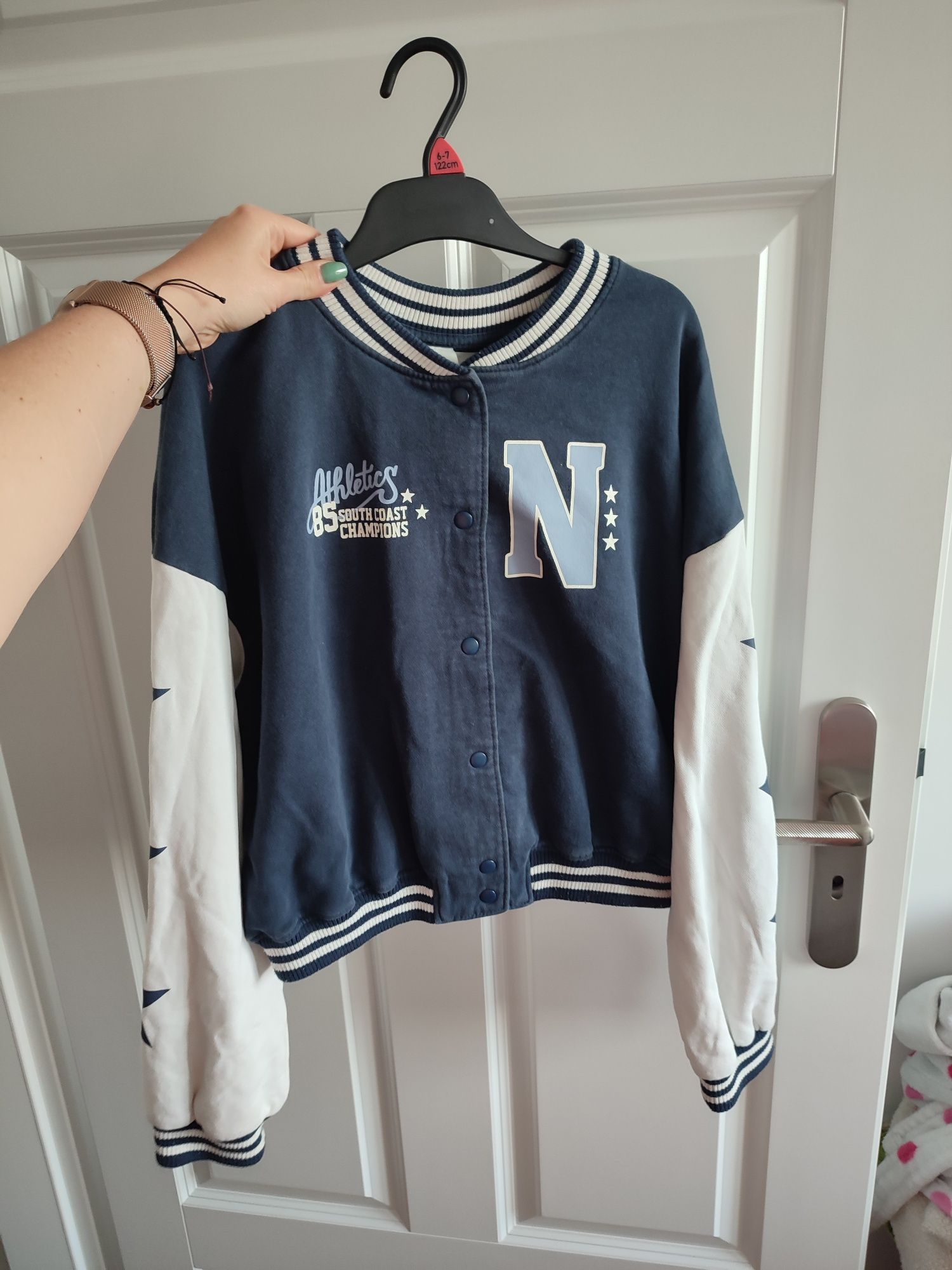 Bluza bejsbolówka dziewczęca r. 146/152