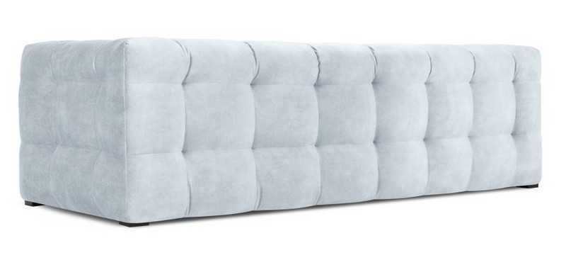 Sofa 3-os. Vesta z aksamitu jasny niebieski 236x102x68cm Windsor&Co