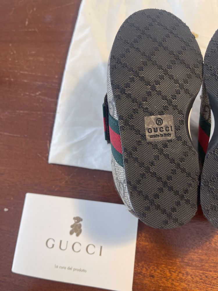 Gucci sapatos bebé unisex originais com etiqueta