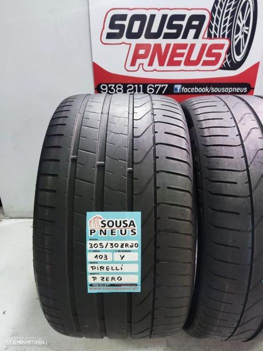 2 pneus semi novos 305-30r20 pirelli - oferta dos portes