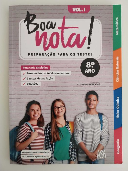 Boa Nota! - Preparação para os Testes  8°ano  VOL I e VOL II