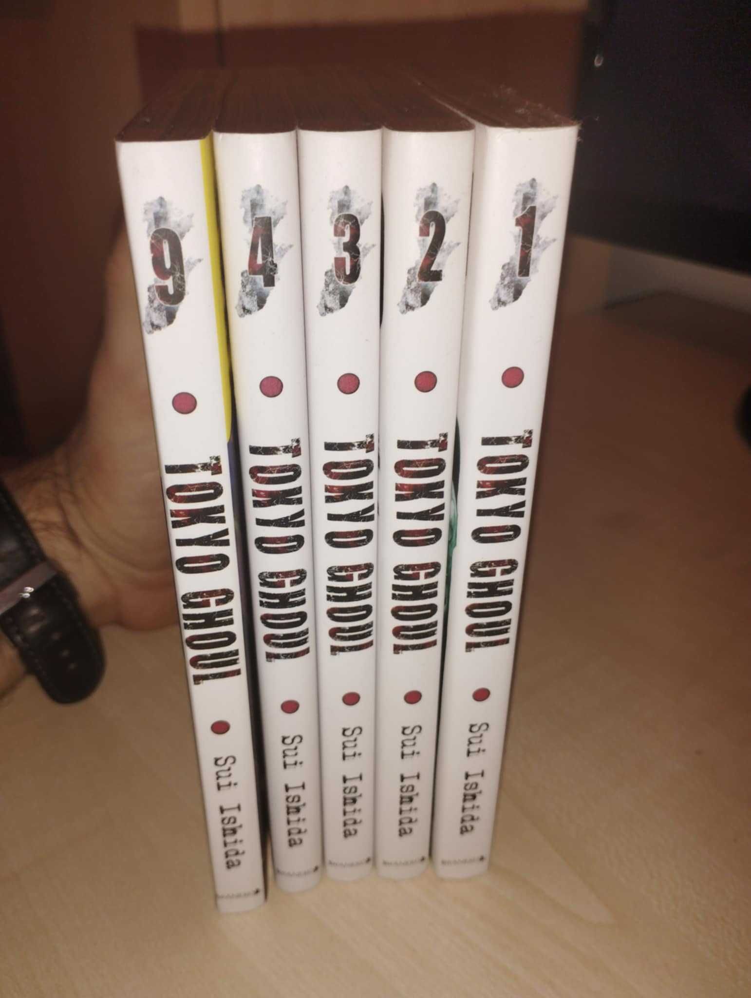 Tokyo Ghoul tomy 1–4 i 9  – manga