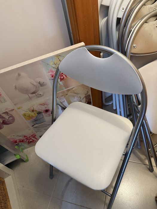 10 Cadeiras dobraveis de metal