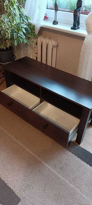 Komoda RTV i półka wisząca  - kolor wenge