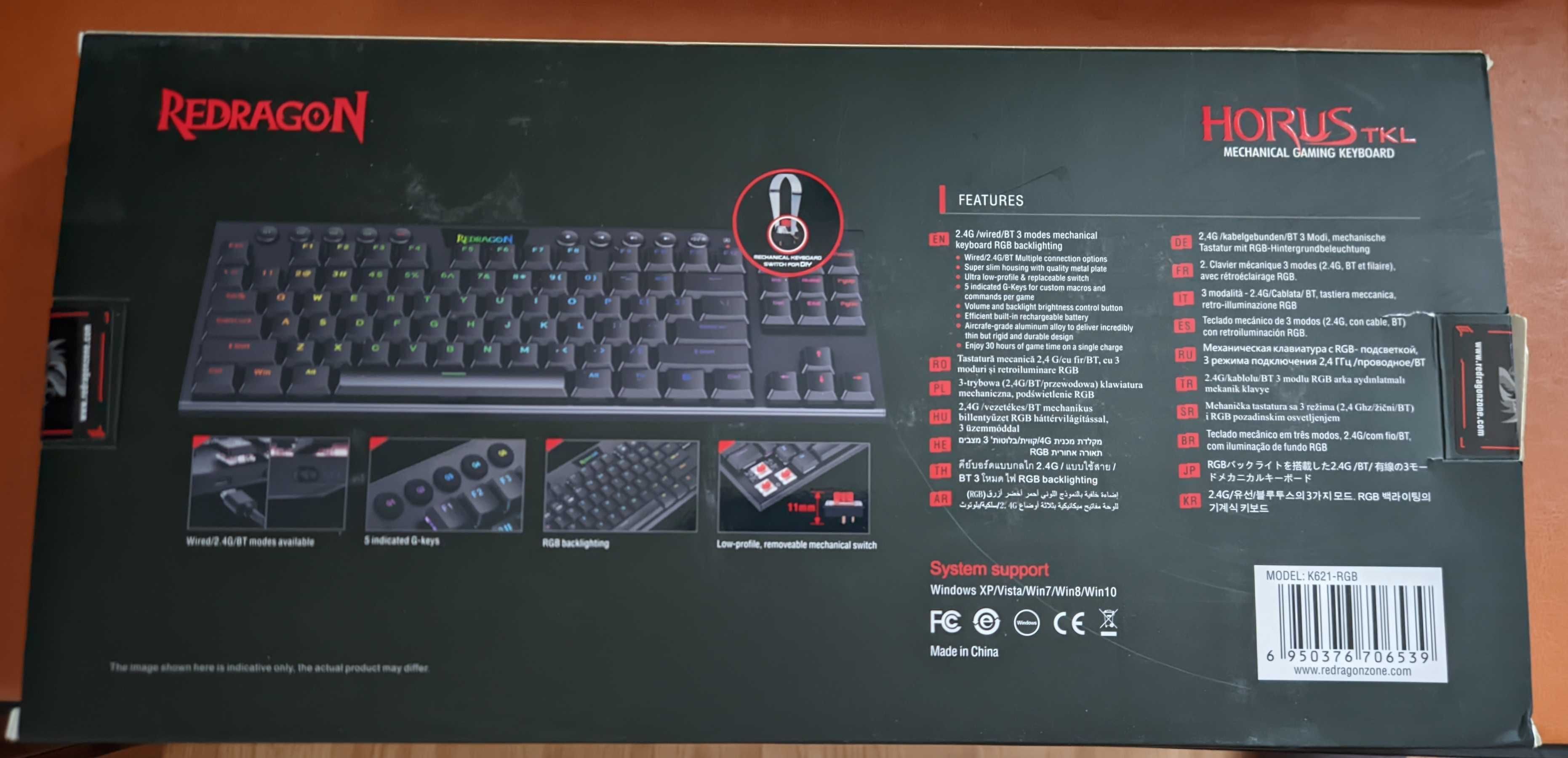 Klawiatura Redragon K621 Horus TKL