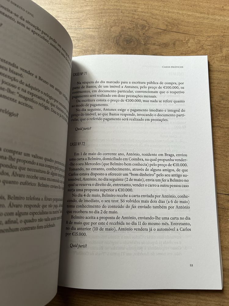 Casos Práticos- Teoria Geral do Direito Civil