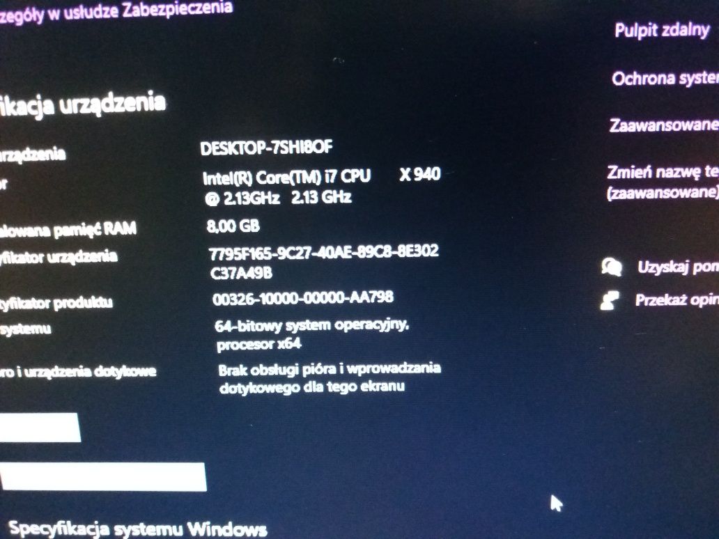 Laptop Ausu i7-x940