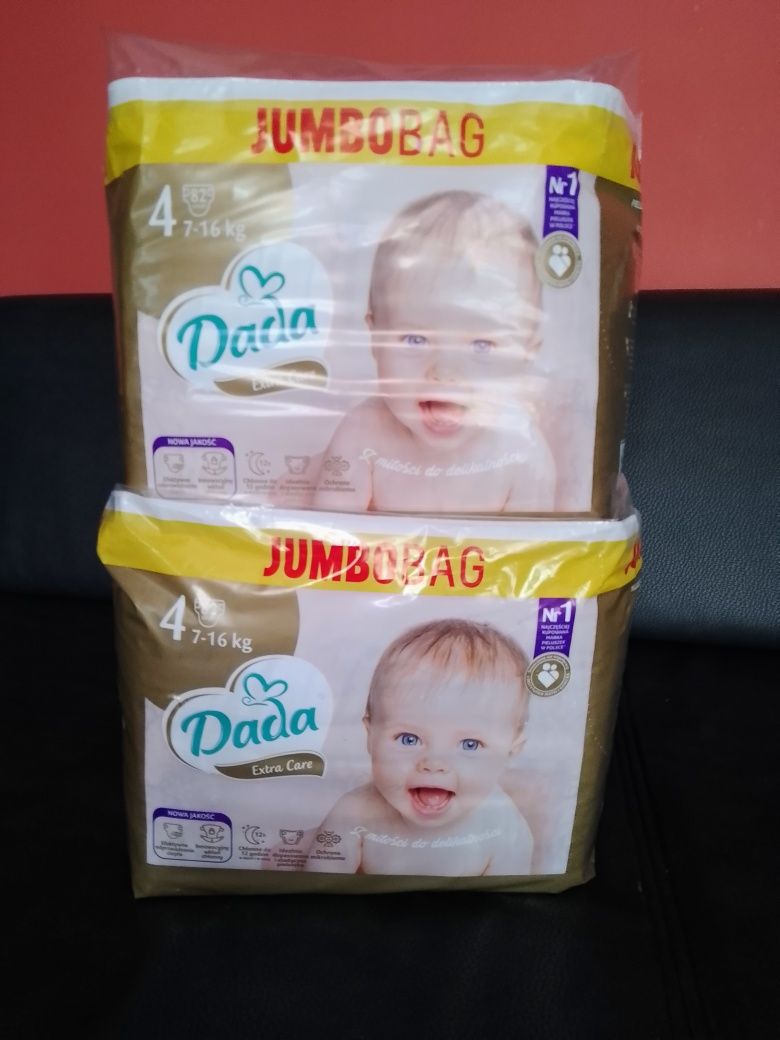 Pieluszki Dada 4 Jumbobag x 2 opak. x 82 szt.