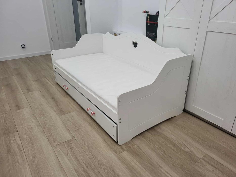 Łóżko dziecięce Lilia białe 160x80