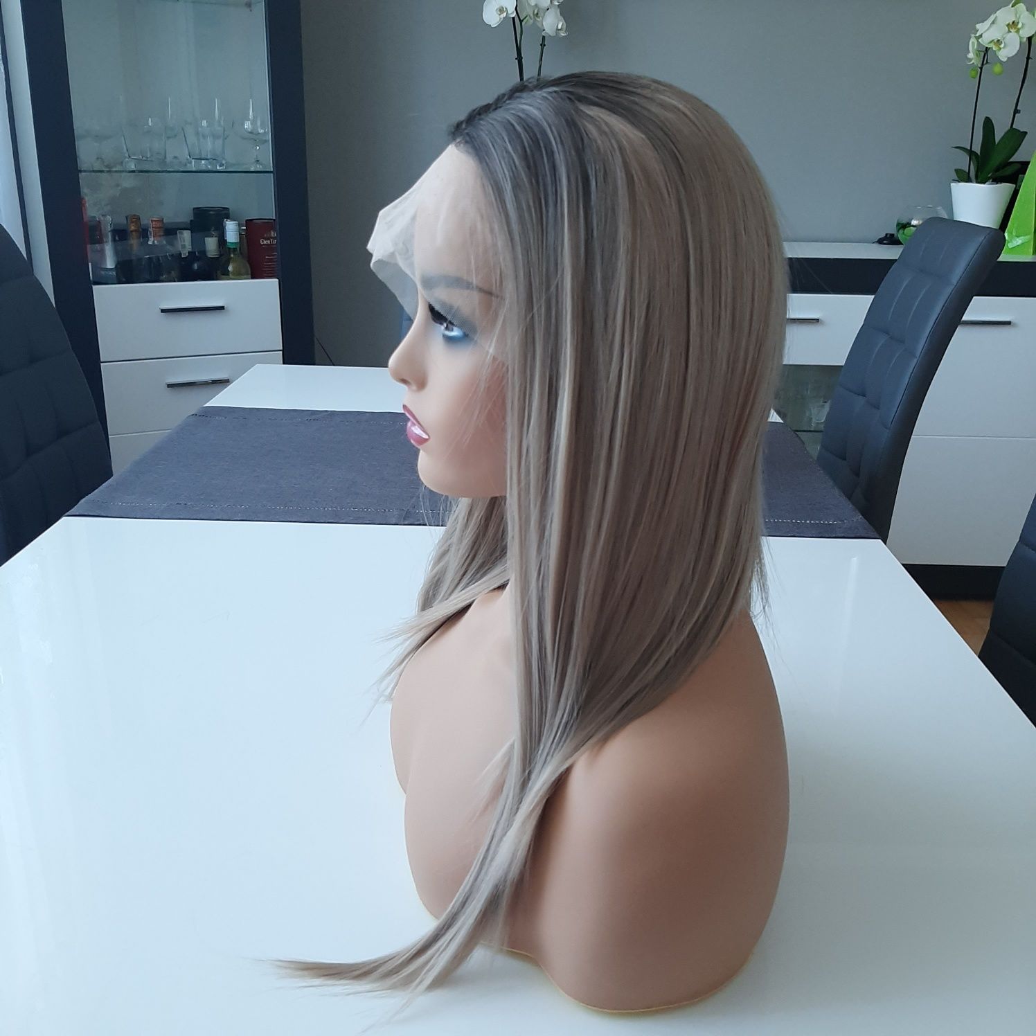 Peruka lace front blond DUSTY 40 cm