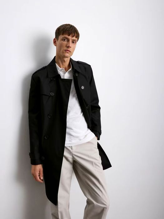 Двобортний тренч Reserved, розмір S