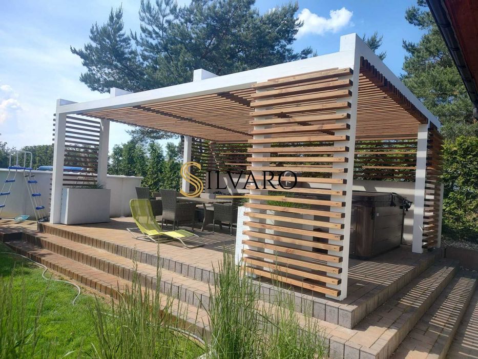 Altana Drewniana Nowoczesna Premium Silvaro Garden