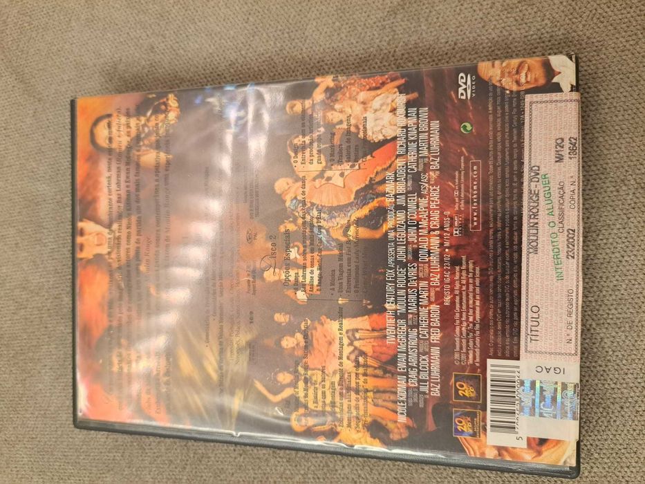 DVD duplo filme "Moulin Rouge"