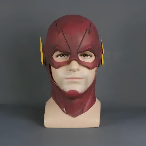 Латексна маска Flesh. Людина блискавка. Латекс. Косплей. Комікси