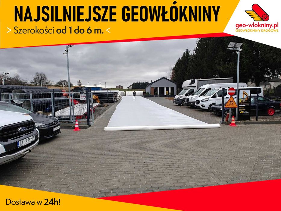 Geowłóknina Geowłókniny PP Polipropylen do 6m 200 400